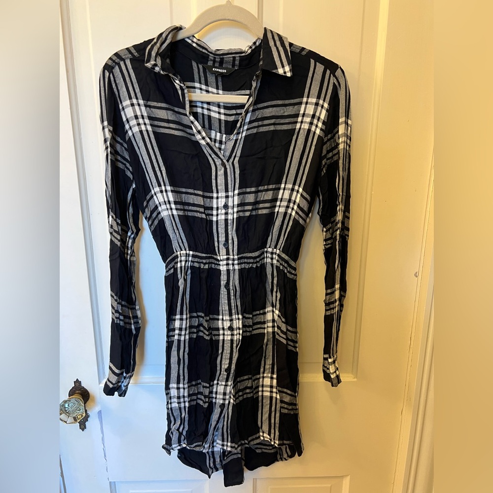 Plaid Express dress, size small